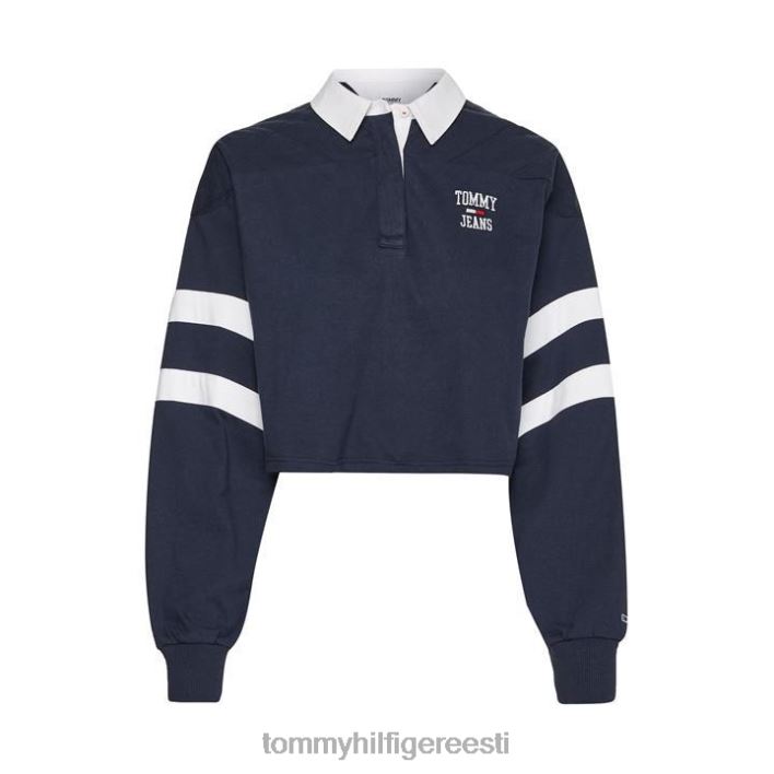 college crop polosärk RJV6220629 twilightt navy c87 Tommy Hilfiger