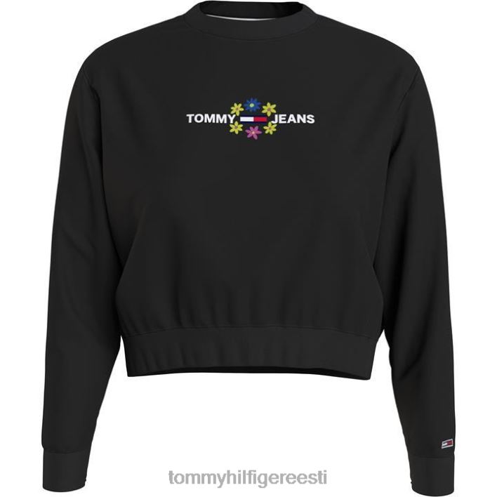 crop lilleline crewneck kampsun RJV6220540 must Tommy Hilfiger