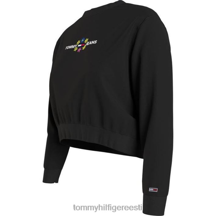 crop lilleline crewneck kampsun RJV6220540 must Tommy Hilfiger