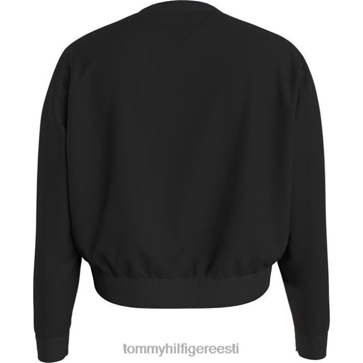 crop lilleline crewneck kampsun RJV6220540 must Tommy Hilfiger
