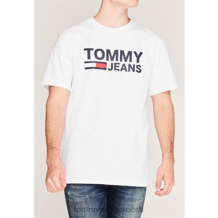 ettevõtte logoga tee RJV6220342 klassikaline valge Tommy Hilfiger