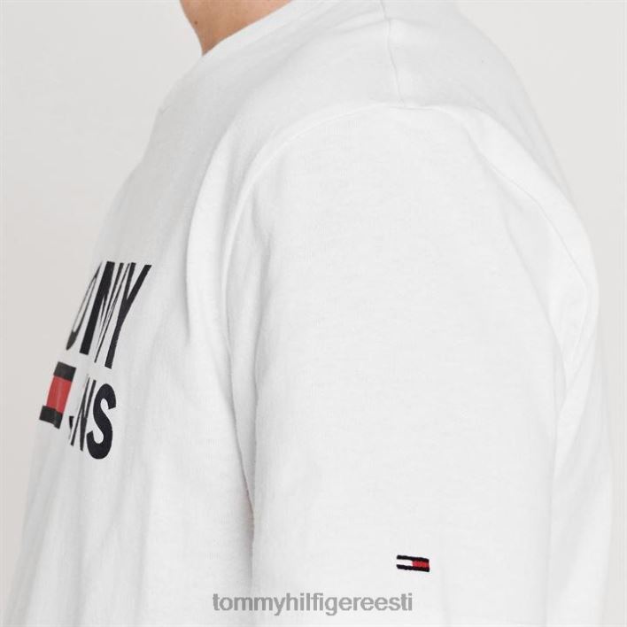 ettevõtte logoga tee RJV6220342 klassikaline valge Tommy Hilfiger