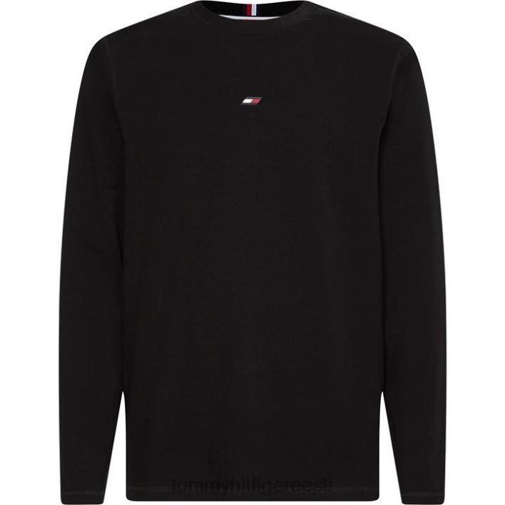 hädavajalik pikkade varrukatega T-särk RJV6219773 must Tommy Hilfiger