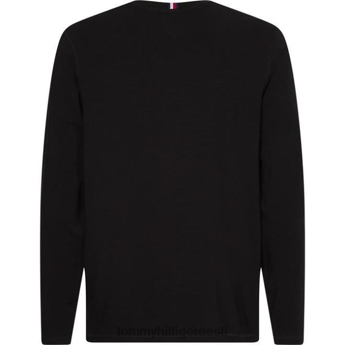 hädavajalik pikkade varrukatega T-särk RJV6219773 must Tommy Hilfiger