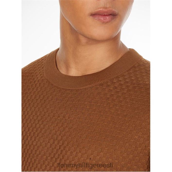 hõlmikstruktuuri meeskonnakael RJV6220969 kõrbe khaki gw5 Tommy Hilfiger