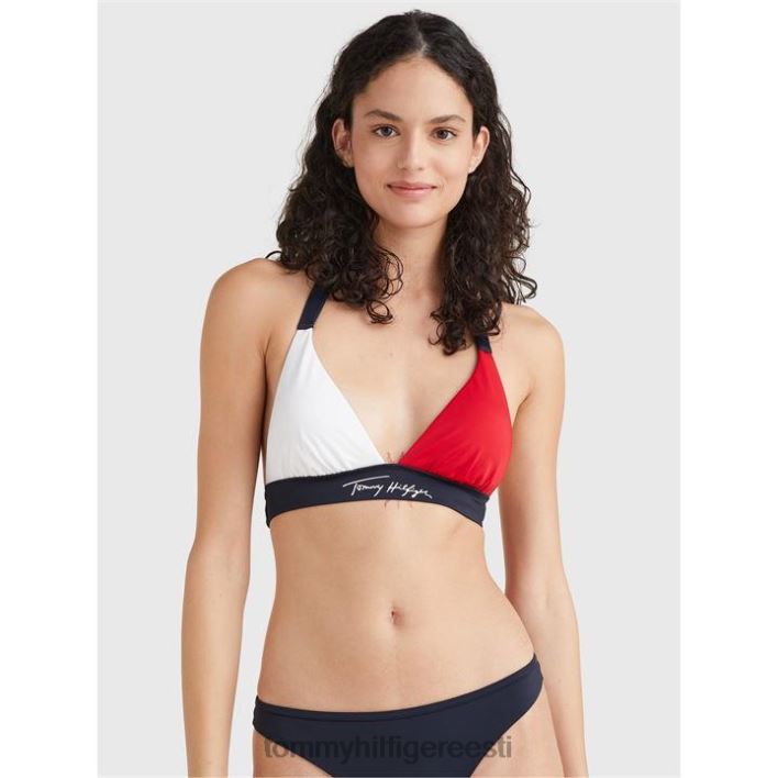 halterneck push up bikiinitop RJV6219704 kõrbe taevas Tommy Hilfiger