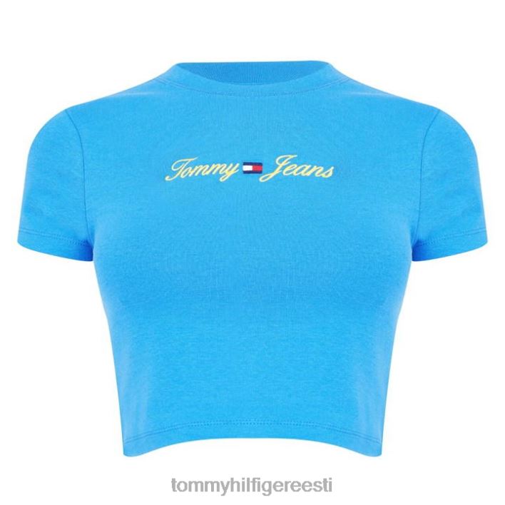 happepesuga lineaarne logoga T-särk RJV6220110 aqua c4p Tommy Hilfiger