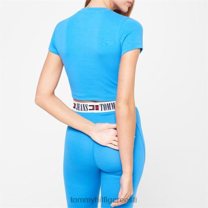 happepesuga lineaarne logoga T-särk RJV6220110 aqua c4p Tommy Hilfiger