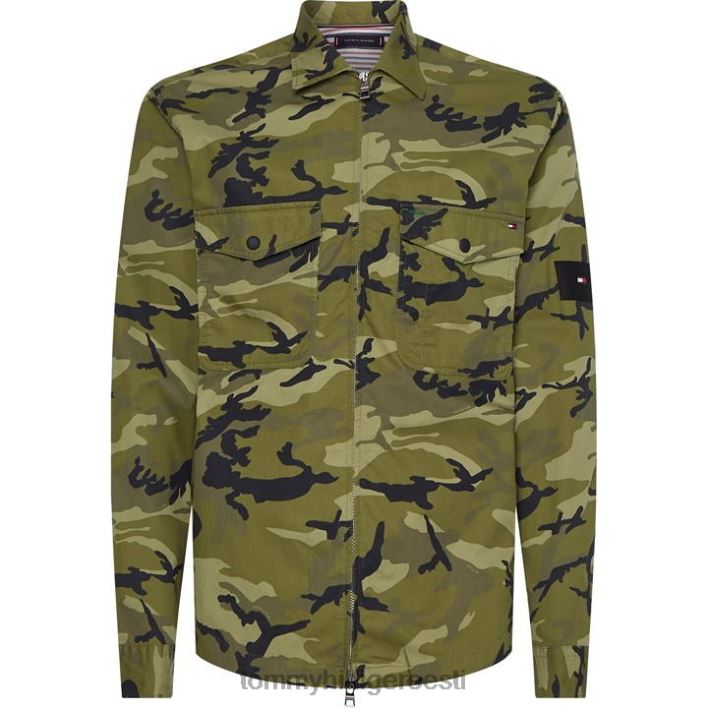 hooajaline camo mustriga särk jakk RJV6220318 metsahari 0h7 Tommy Hilfiger