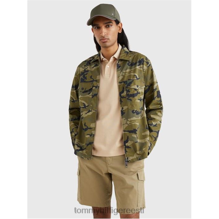 hooajaline camo mustriga särk jakk RJV6220318 metsahari 0h7 Tommy Hilfiger