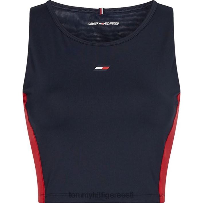 õhuke 2in1 värviplokist paagitop RJV6220411 kõrbetaevas/punane Tommy Hilfiger