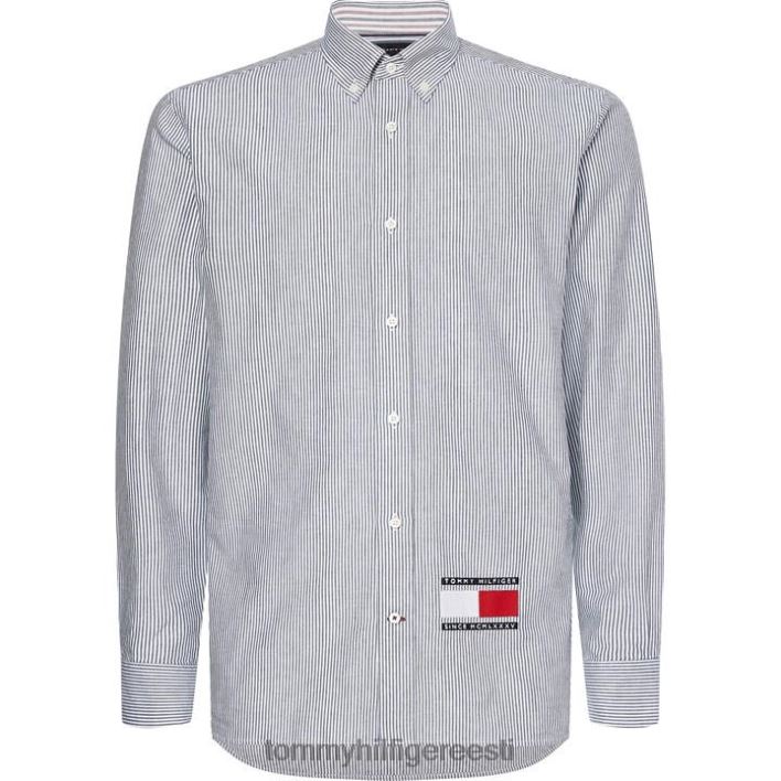 ithaka triibuline särk RJV6220227 mereväe iiris/valge Tommy Hilfiger