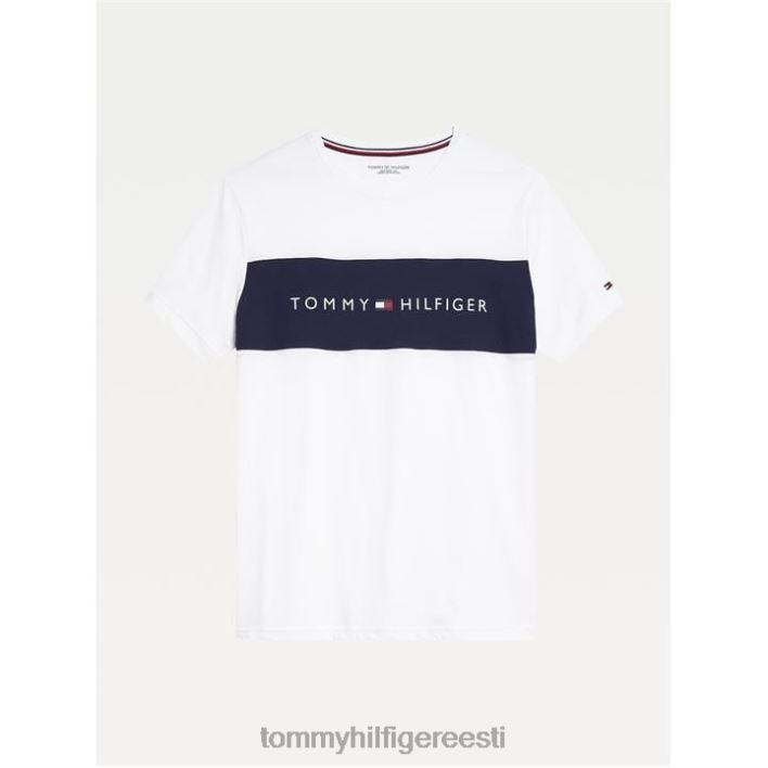 kaelusega lühikeste varrukatega T-särk RJV6219953 valge Tommy Hilfiger