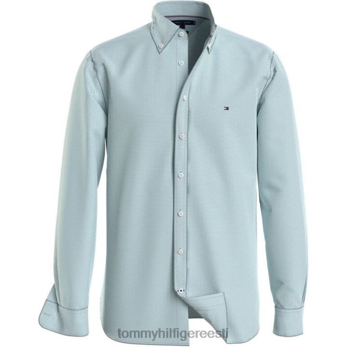 kahetooniline miniprindiga rf-särk RJV6219772 brynt roheline 0h7 Tommy Hilfiger