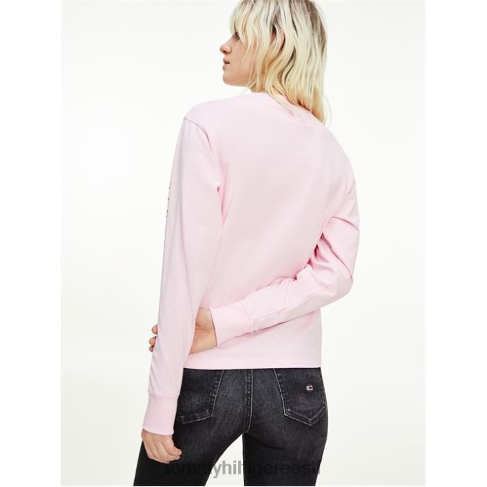 kasti lipp pikkade varrukatega t-särk RJV6219652 romntc roosa toj Tommy Hilfiger