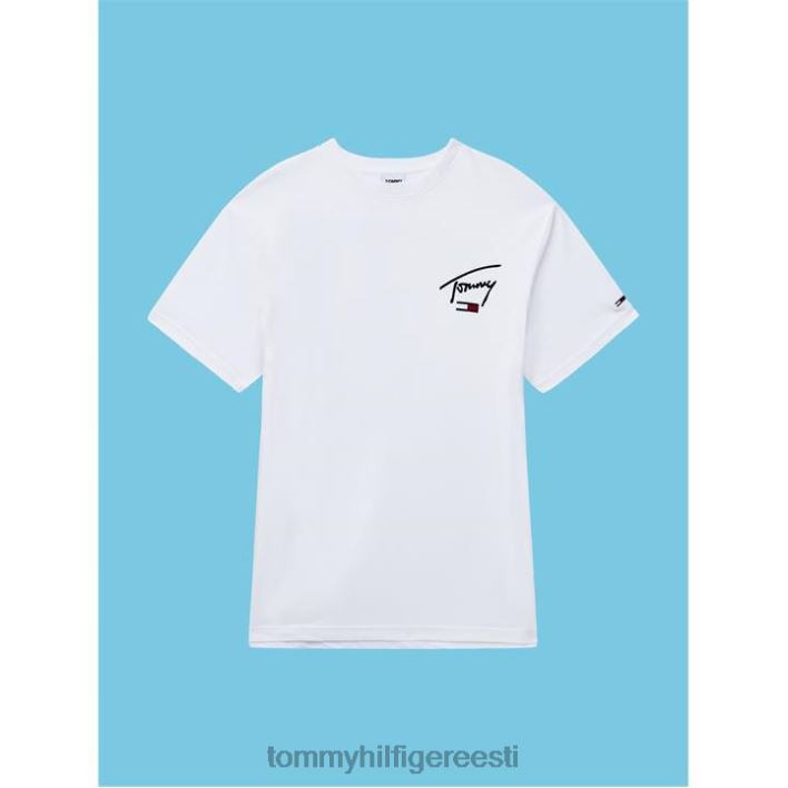 kollegiaalse seljaga logoga T-särk RJV6220183 valge ybr Tommy Hilfiger