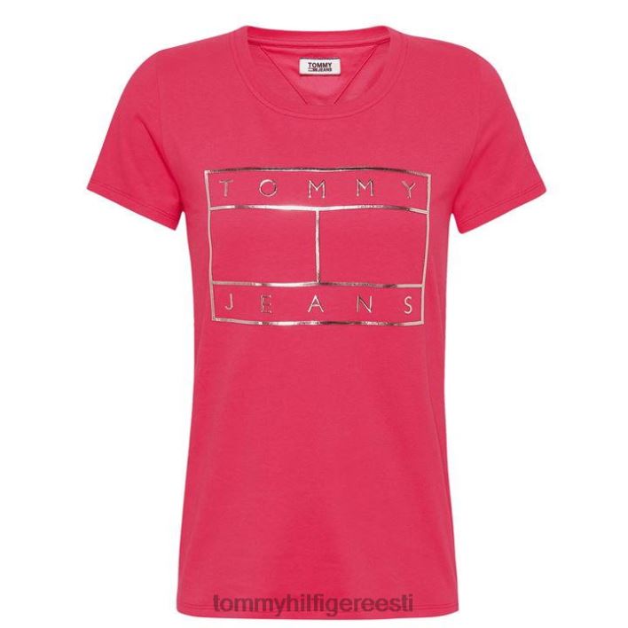 kontuuri lipuga t-särk RJV6220766 põsepuna punane Tommy Hilfiger
