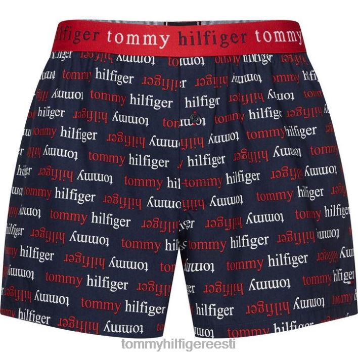 kootud trükiga bokserid RJV6220553 0z1 merevägi Tommy Hilfiger
