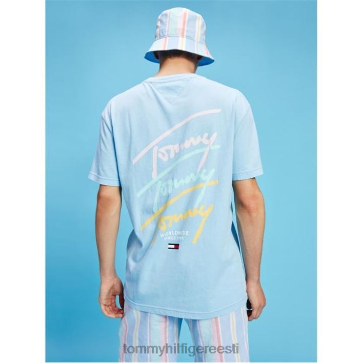 kordusskripti t-särk RJV6220162 puudersinine c1t Tommy Hilfiger