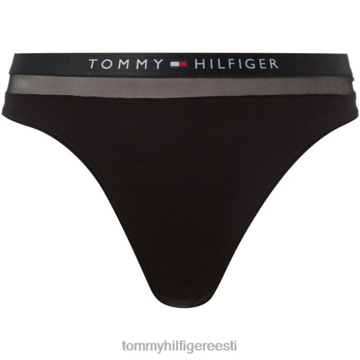 läbipaistev painduv mikro stringid RJV6220624 must Tommy Hilfiger
