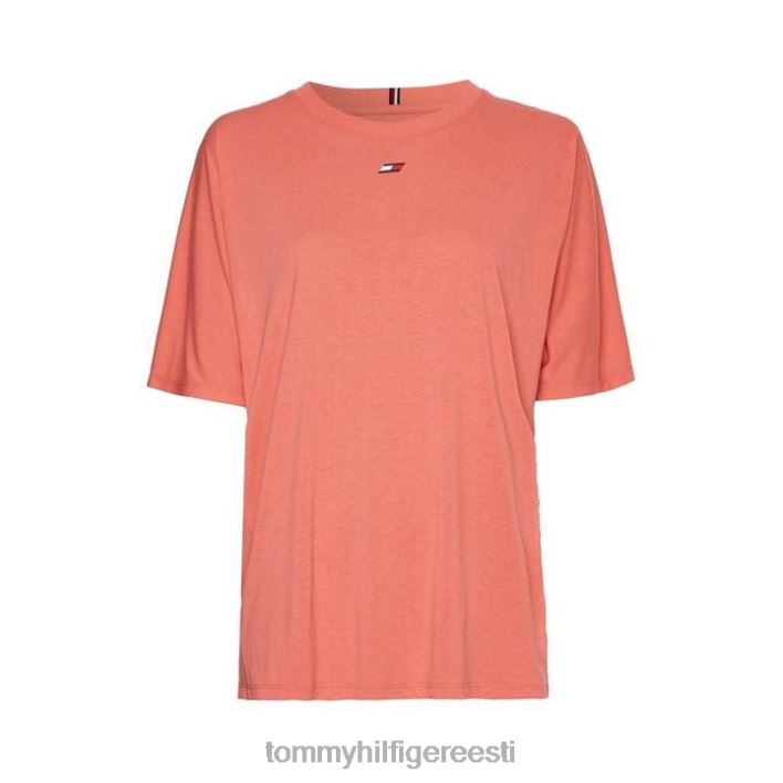 lõdvestunud crewneck T-särk RJV6220971 kristallkorall Tommy Hilfiger