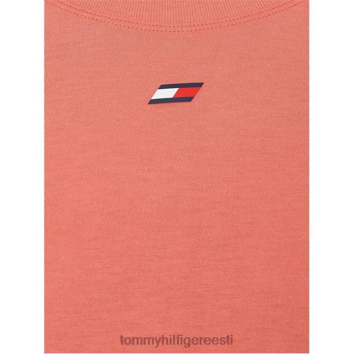 lõdvestunud crewneck T-särk RJV6220971 kristallkorall Tommy Hilfiger