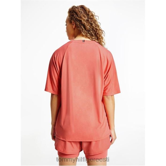 lõdvestunud crewneck T-särk RJV6220971 kristallkorall Tommy Hilfiger