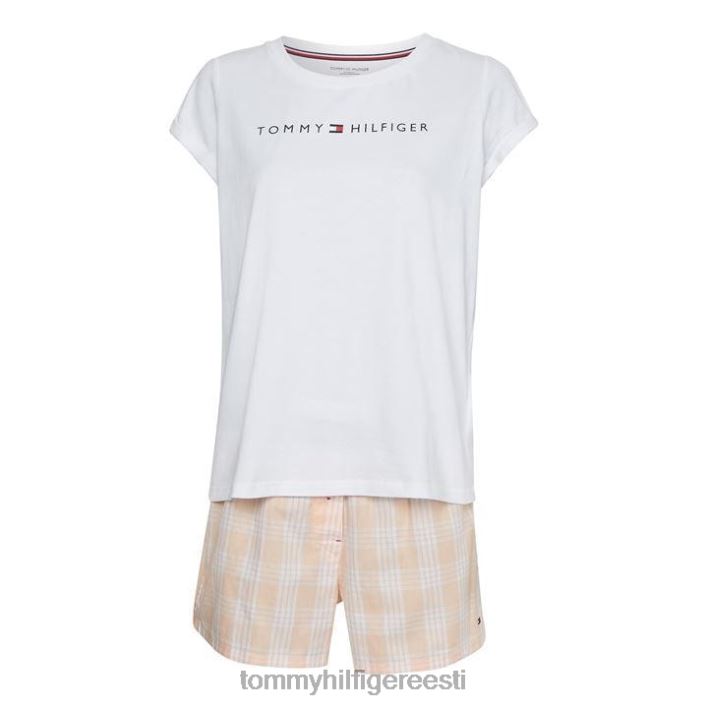 lühikeste varrukatega kootud t-särgi pidžaamakomplekt RJV6220427 roosa Tommy Hilfiger
