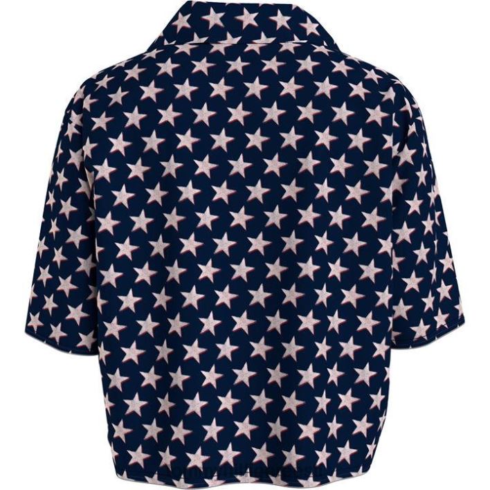 lühikeste varrukatega pidžaamasärk RJV6220567 nihketäht Tommy Hilfiger