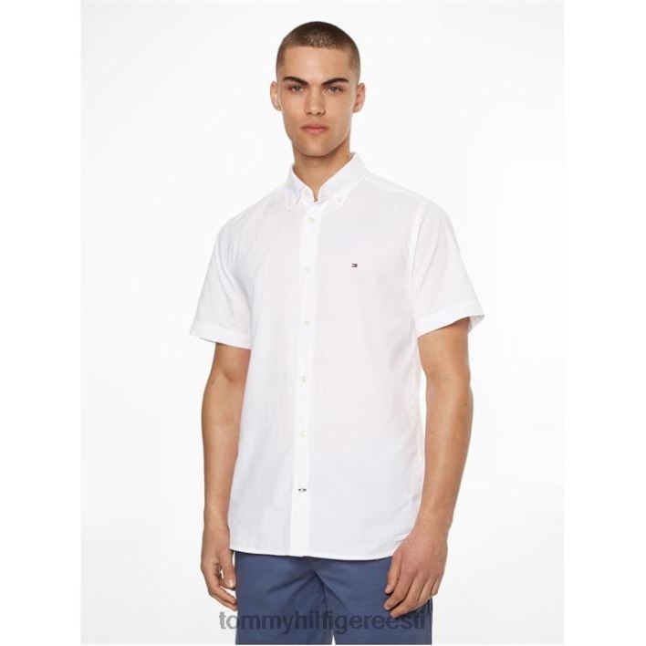 lühikeste varrukatega popliinsärk RJV6219617 valge ybr Tommy Hilfiger