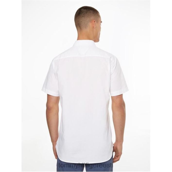 lühikeste varrukatega popliinsärk RJV6219617 valge ybr Tommy Hilfiger