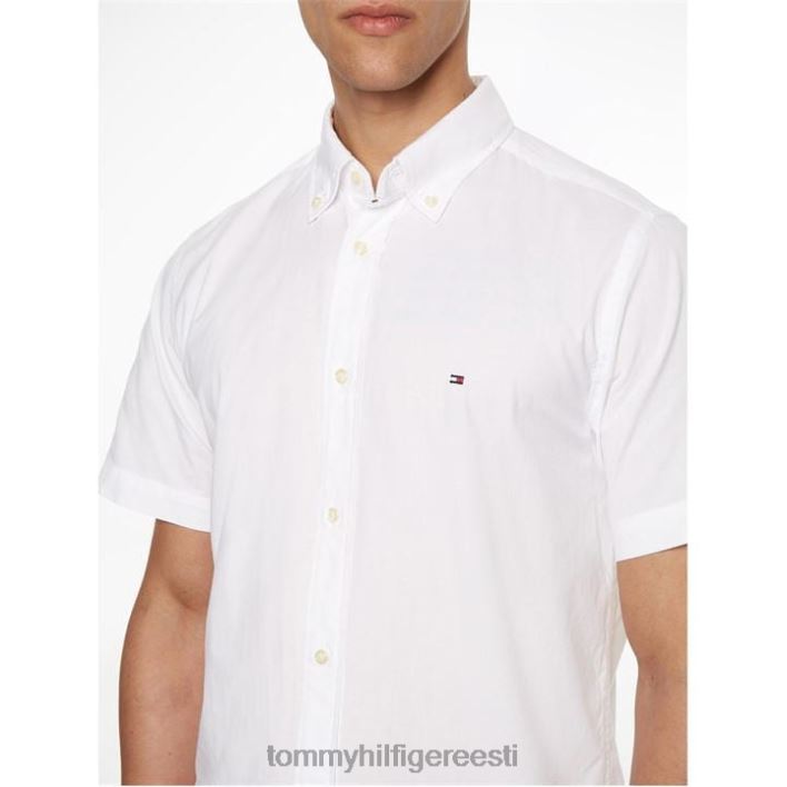 lühikeste varrukatega popliinsärk RJV6219617 valge ybr Tommy Hilfiger