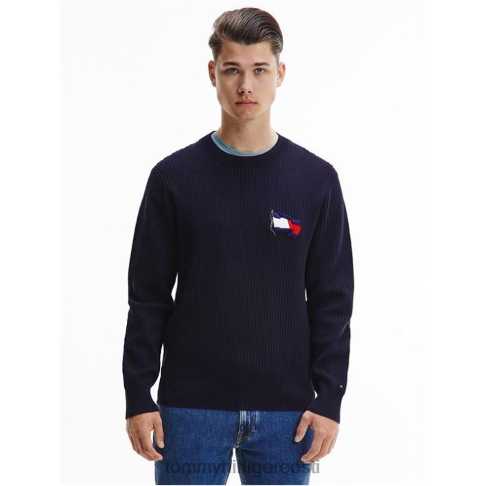 lainelise lipuga kampsun RJV6220306 kõrbe taevas Tommy Hilfiger