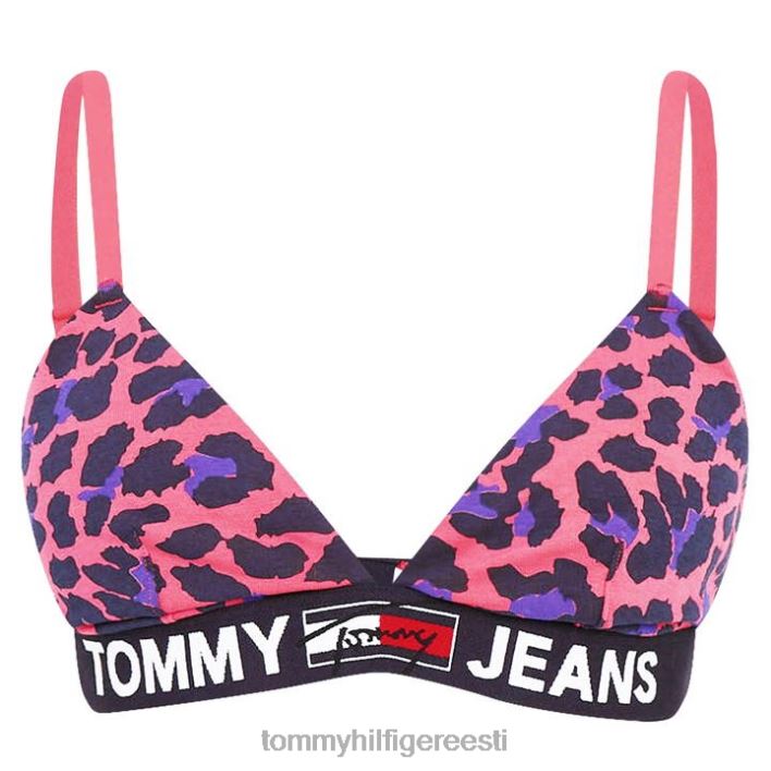 leopardkolmnurga bralette RJV6220656 punane leopard Tommy Hilfiger