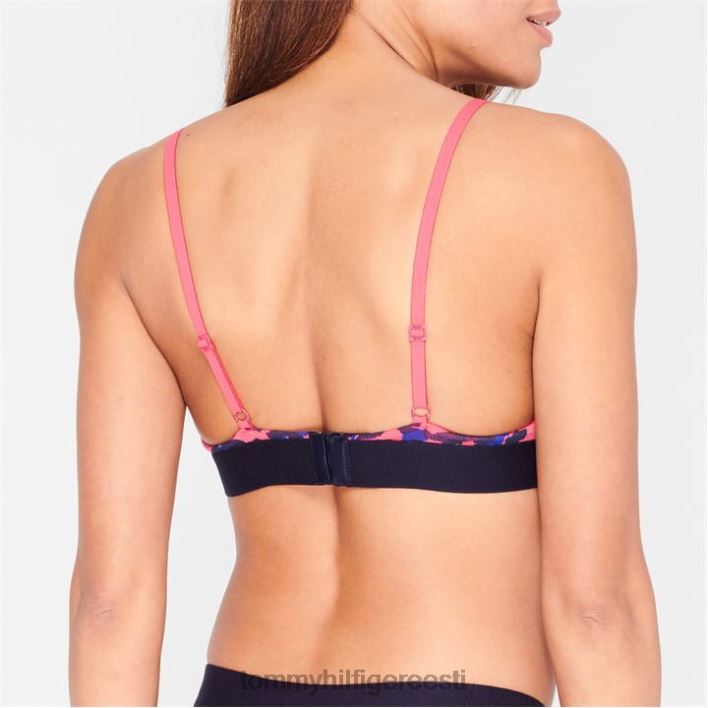 leopardkolmnurga bralette RJV6220656 punane leopard Tommy Hilfiger