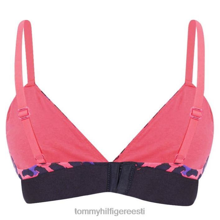leopardkolmnurga bralette RJV6220656 punane leopard Tommy Hilfiger