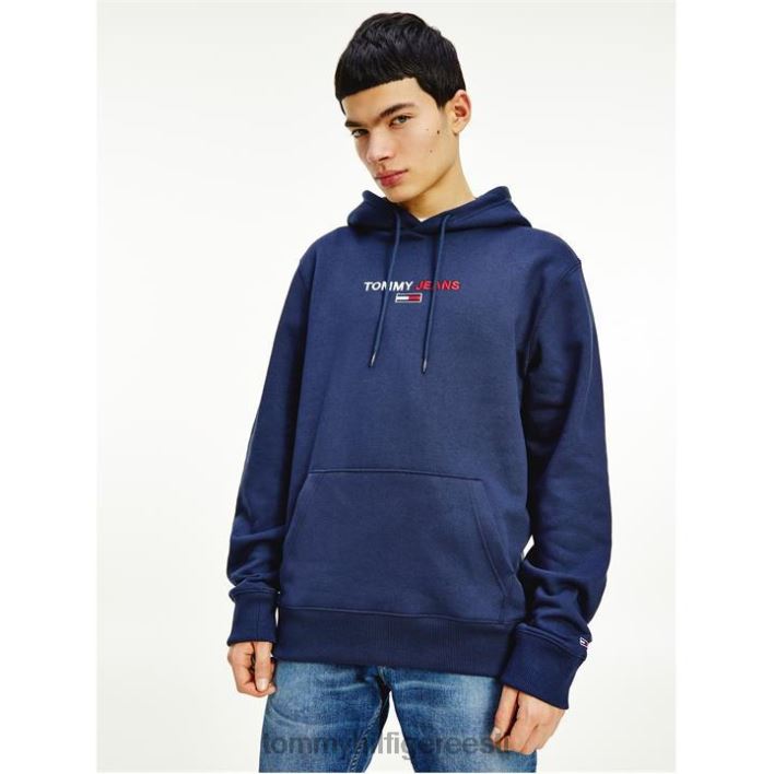 lineaarne logoga kapuuts RJV6219711 Twlightt Navy c87 Tommy Hilfiger