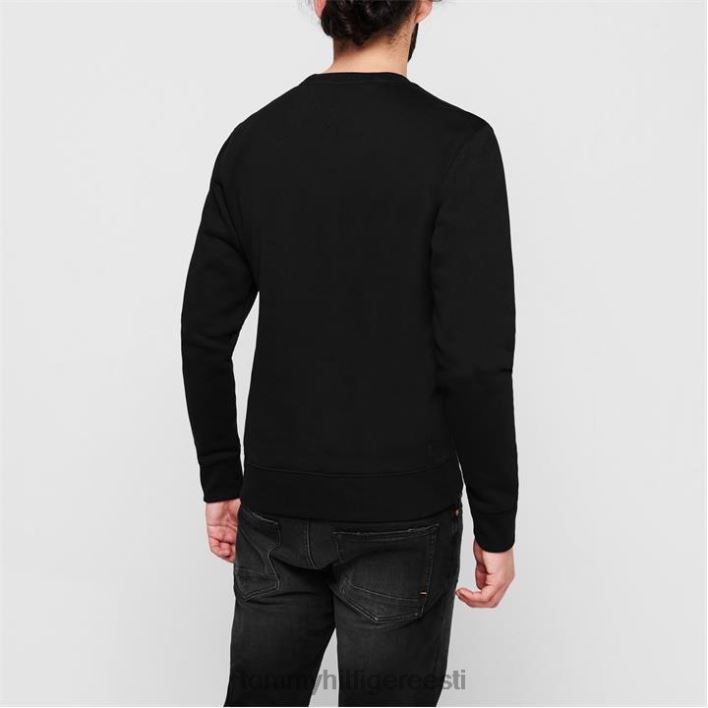 lineaarse logoga kampsun RJV6219503 mustad voodid Tommy Hilfiger