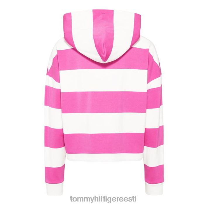 lineaarse triibuga kapuuts RJV6220428 elav fuksia Tommy Hilfiger