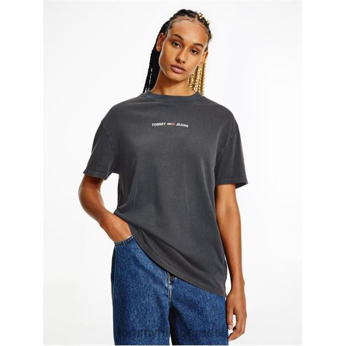 ülisuur peegeldav t-särk RJV6220503 must Tommy Hilfiger