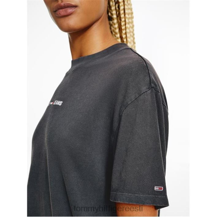 ülisuur peegeldav t-särk RJV6220503 must Tommy Hilfiger