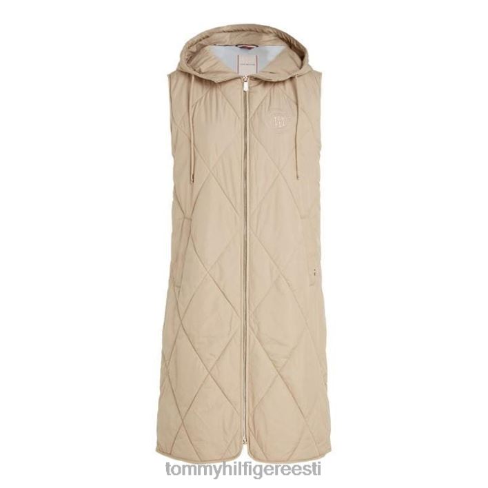 lw sorona tepitud pikk vest RJV6220994 beež aeg Tommy Hilfiger