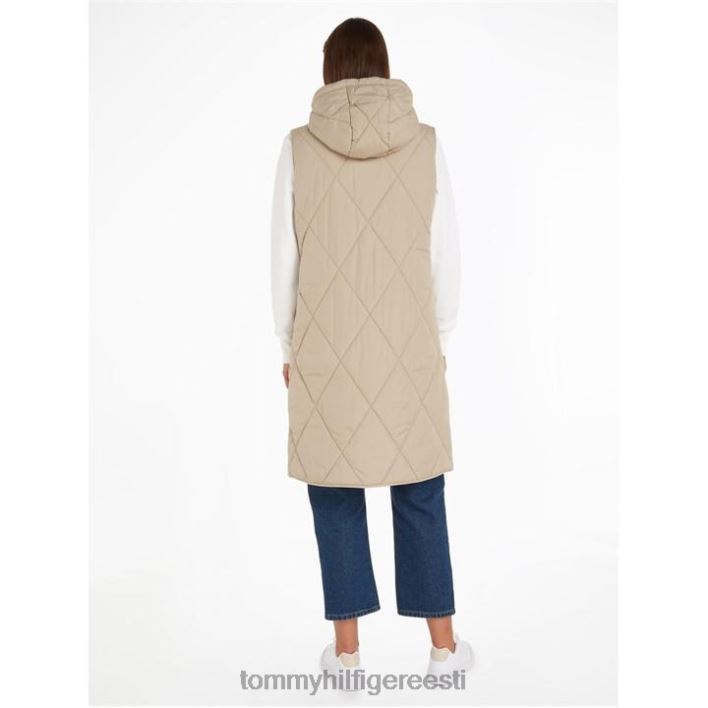 lw sorona tepitud pikk vest RJV6220994 beež aeg Tommy Hilfiger