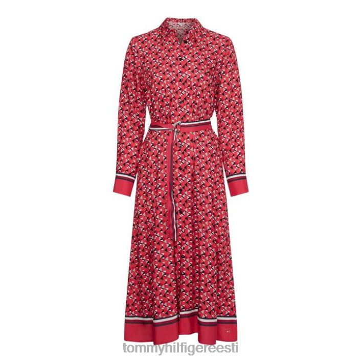naiste geomeetrilise mustriga midisärkkleit RJV6219611 saare geo Tommy Hilfiger