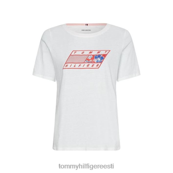 naiste logoga T-särk RJV6220972 th optika valge Tommy Hilfiger
