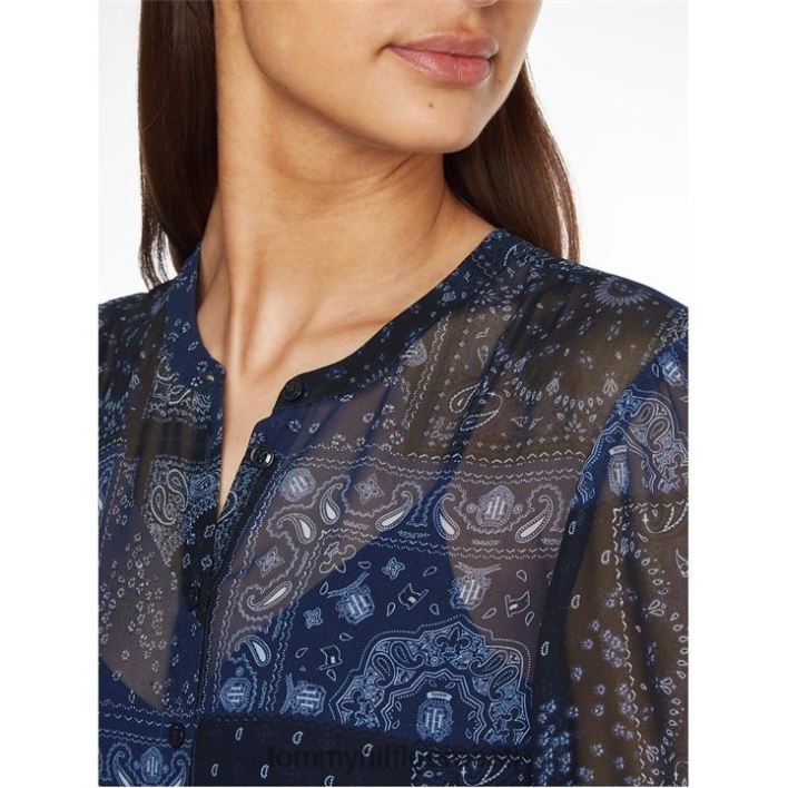 paisley põlvkleit brac slv RJV6219655 lapitöö 0gy Tommy Hilfiger