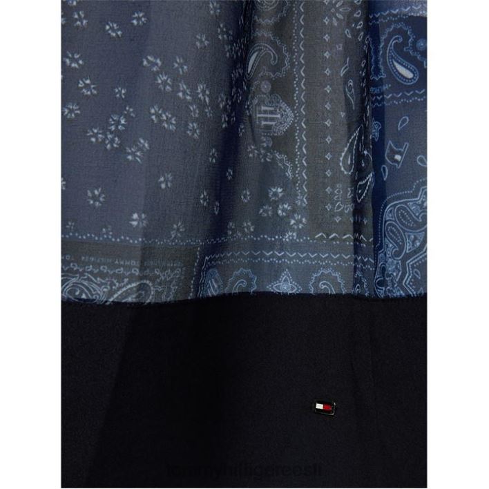 paisley põlvkleit brac slv RJV6219655 lapitöö 0gy Tommy Hilfiger