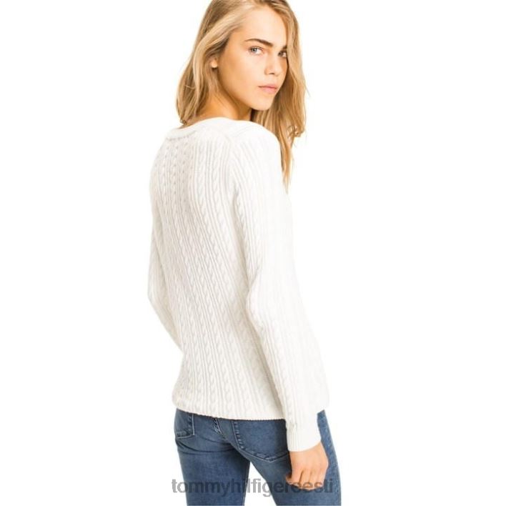 pascalino kaabliga kampsun RJV6219718 valge Tommy Hilfiger