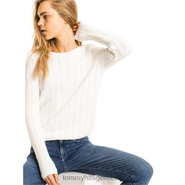 pascalino kaabliga kampsun RJV6219718 valge Tommy Hilfiger