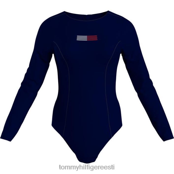 pikad varrukad ühes tükis RJV6220081 kõrbe taevas Tommy Hilfiger